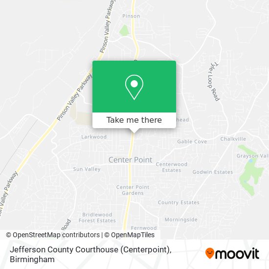 Jefferson County Courthouse (Centerpoint) map
