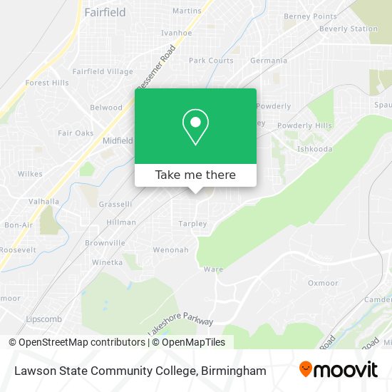 Mapa de Lawson State Community College