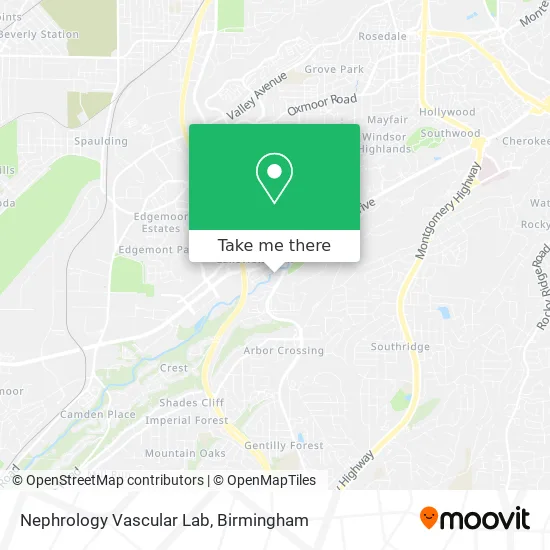 Nephrology Vascular Lab map