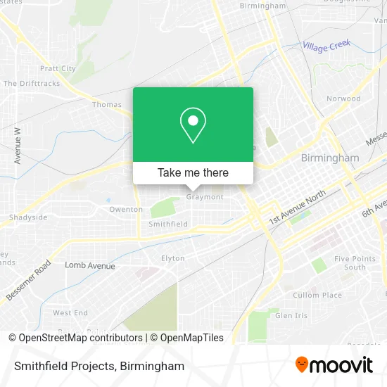 Mapa de Smithfield Projects