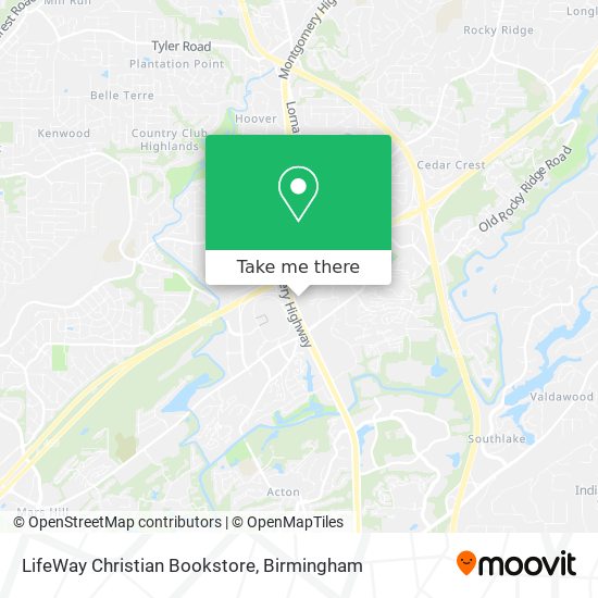 Mapa de LifeWay Christian Bookstore