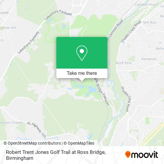 Robert Trent Jones Golf Trail at Ross Bridge map