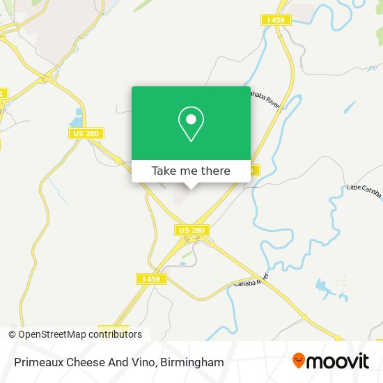 Primeaux Cheese And Vino map