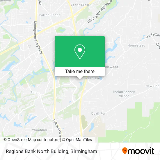 Regions Bank North Building map