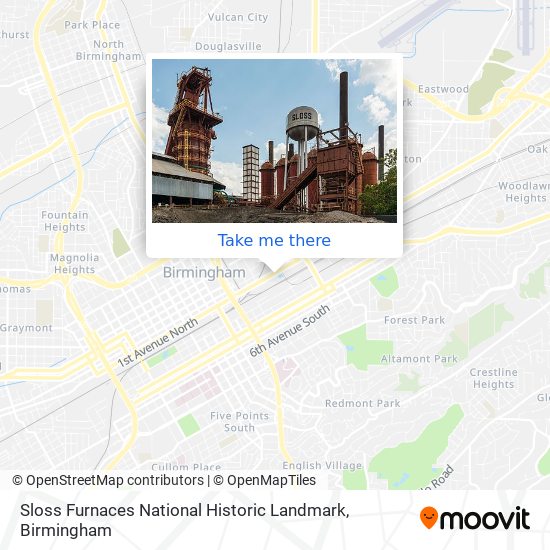 Sloss Furnaces National Historic Landmark map