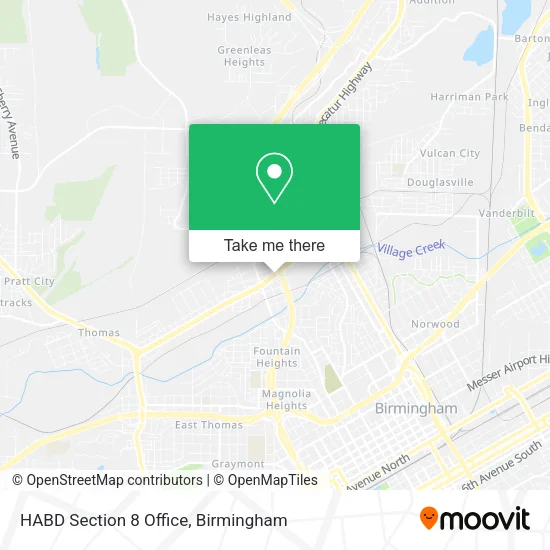 HABD Section 8 Office map