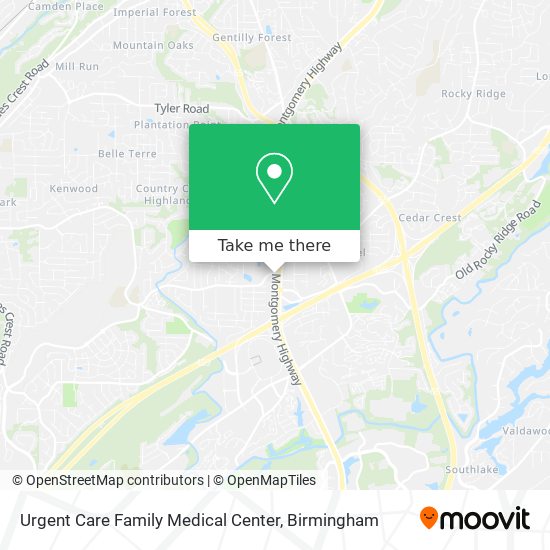 Mapa de Urgent Care Family Medical Center