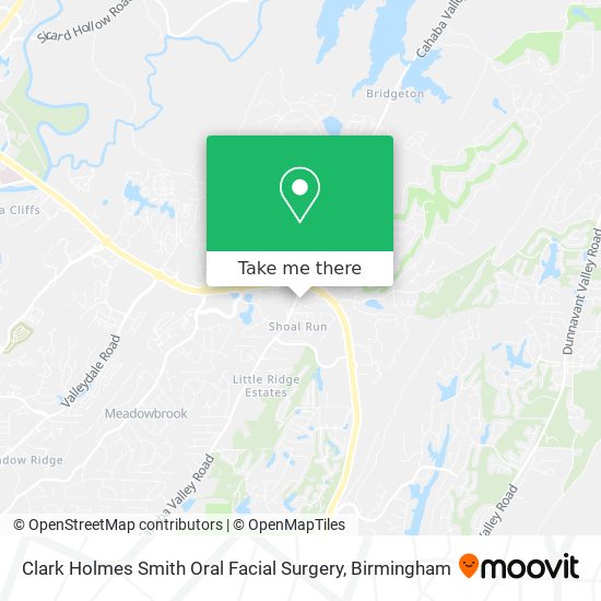 Clark Holmes Smith Oral Facial Surgery map