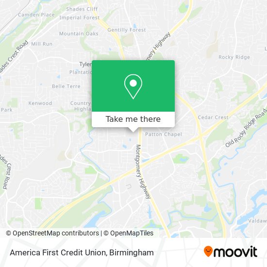 America First Credit Union map