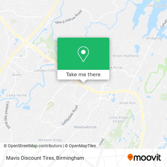 Mapa de Mavis Discount Tires
