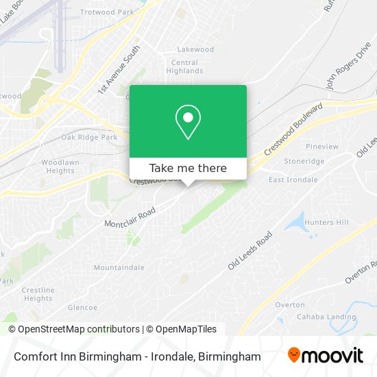 Comfort Inn Birmingham - Irondale map