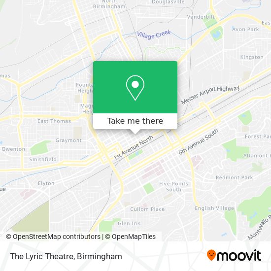 The Lyric Theatre map