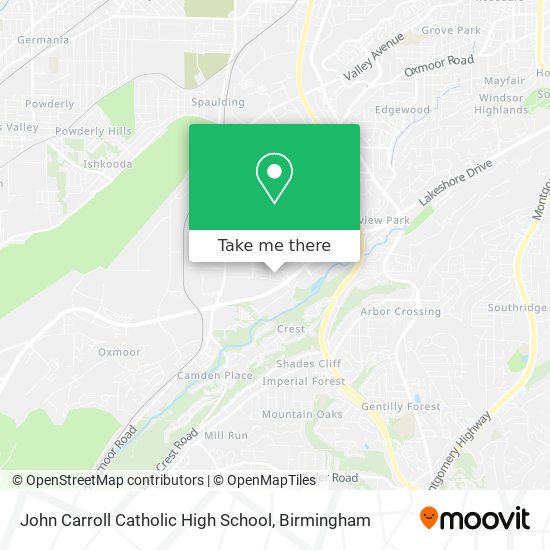 Mapa de John Carroll Catholic High School