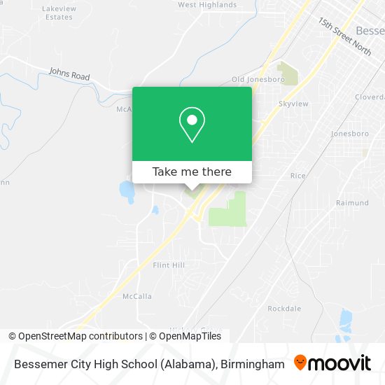 Bessemer City High School (Alabama) map