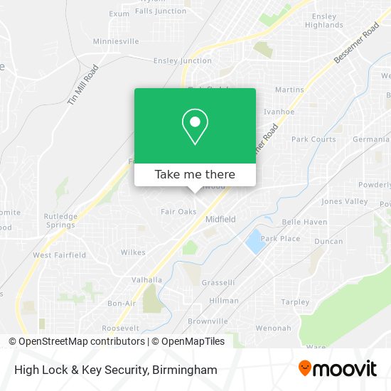 High Lock & Key Security map