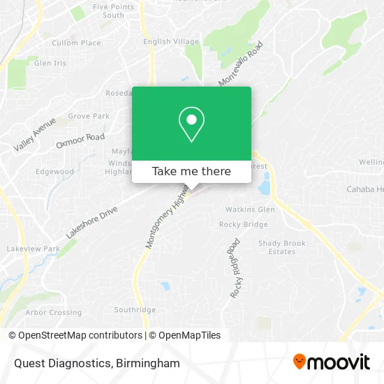 Quest Diagnostics map