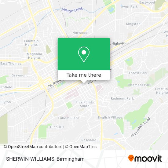 SHERWIN-WILLIAMS map