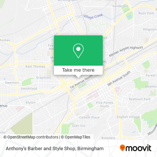 Anthony's Barber and Style Shop map