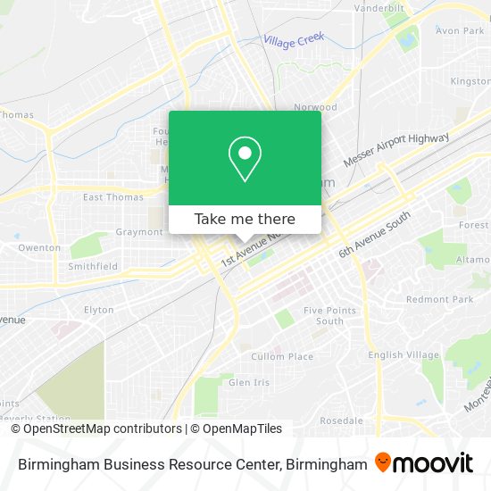 Mapa de Birmingham Business Resource Center