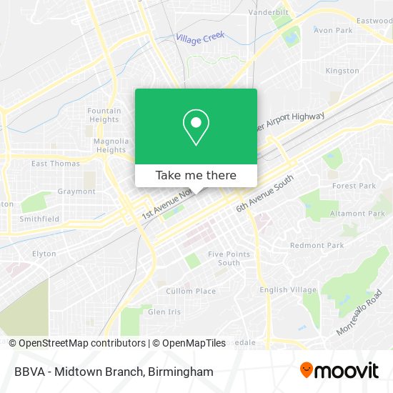 BBVA - Midtown Branch map