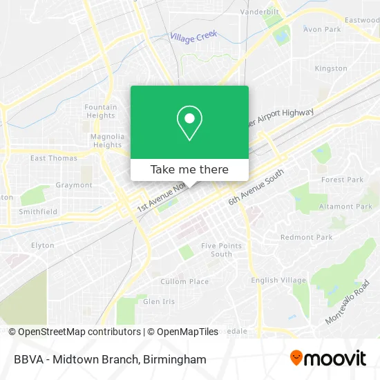 BBVA - Midtown Branch map