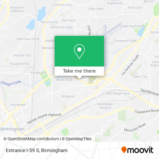 Mapa de Entrance I-59 S