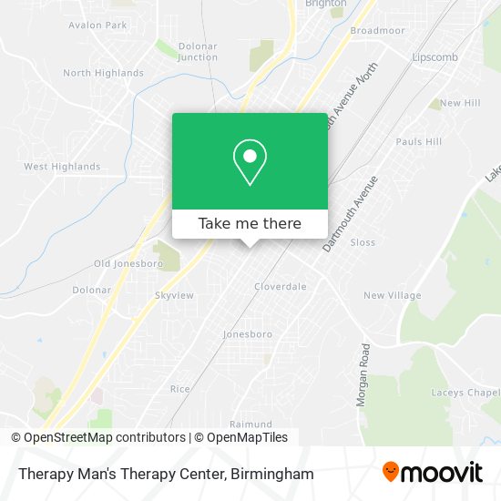 Therapy Man's Therapy Center map