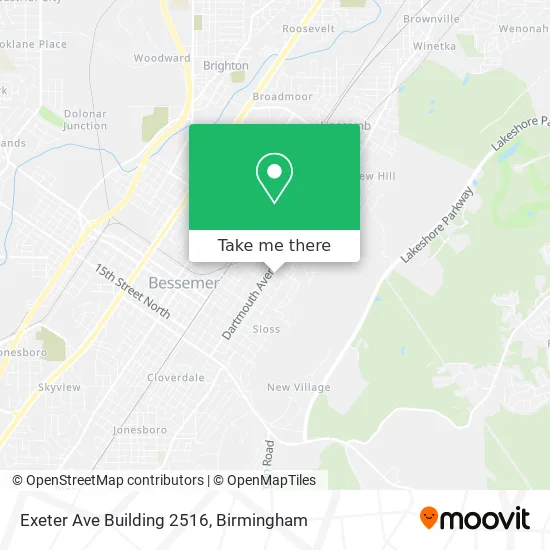Exeter Ave Building 2516 map