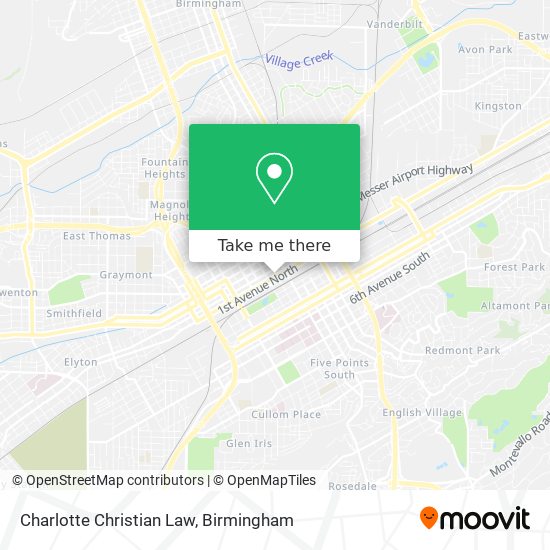 Charlotte Christian Law map
