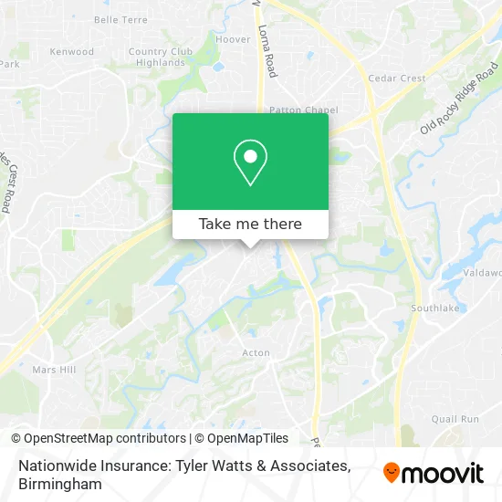 Nationwide Insurance: Tyler Watts & Associates map