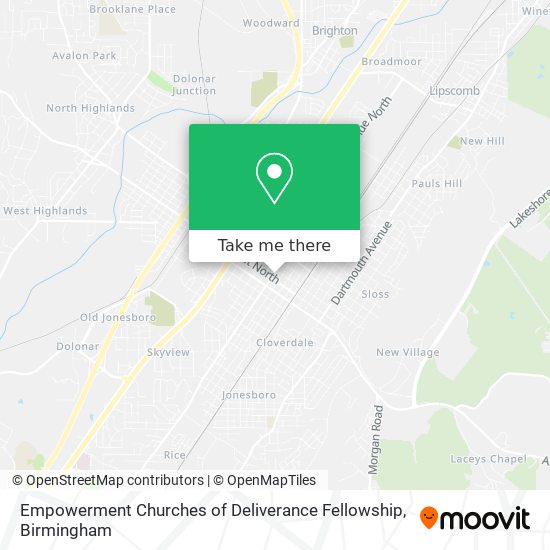 Empowerment Churches of Deliverance Fellowship map