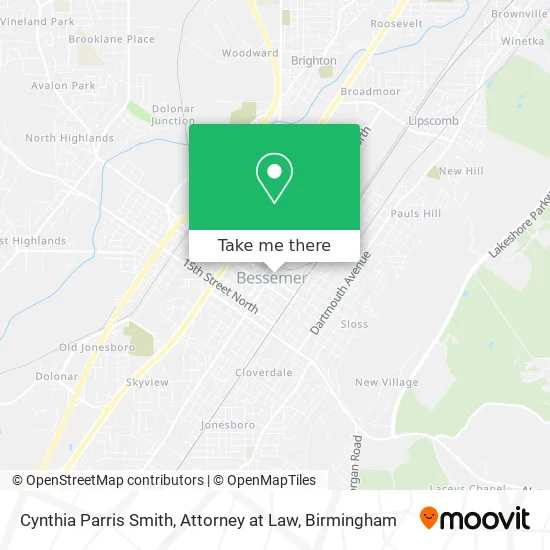 Mapa de Cynthia Parris Smith, Attorney at Law