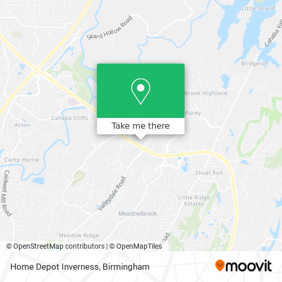 Home Depot Inverness map