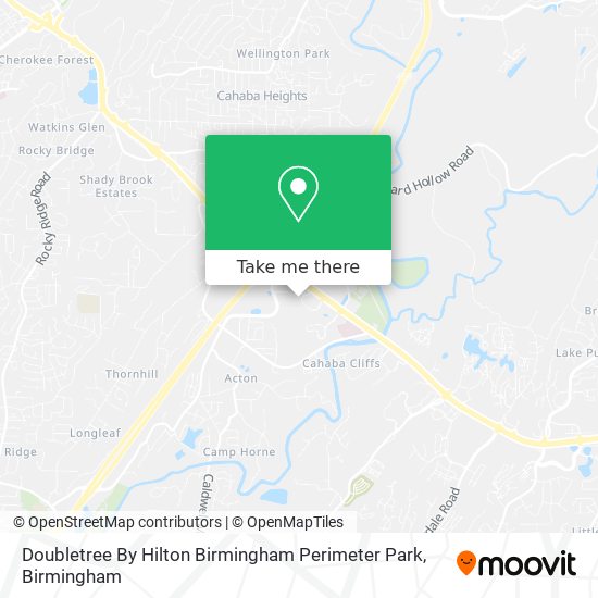 Doubletree By Hilton Birmingham Perimeter Park map