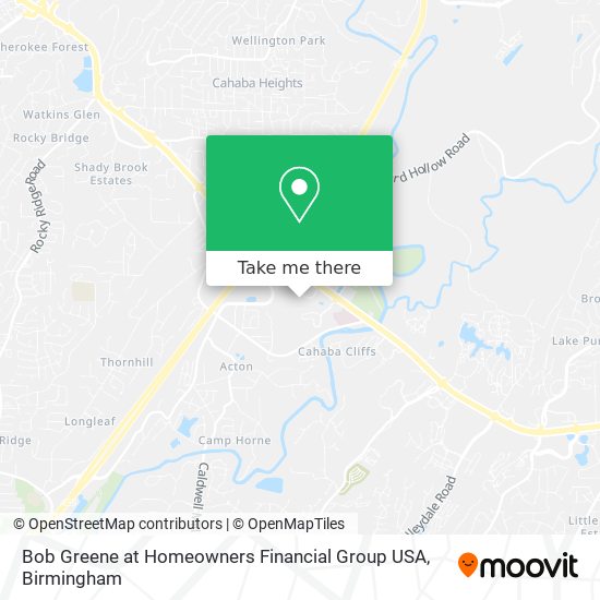 Mapa de Bob Greene at Homeowners Financial Group USA