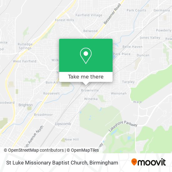 St Luke Missionary Baptist Church map