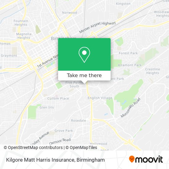 Kilgore Matt Harris Insurance map