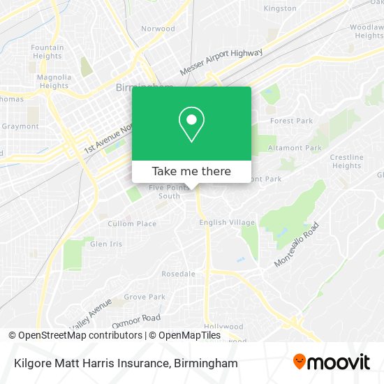 Mapa de Kilgore Matt Harris Insurance