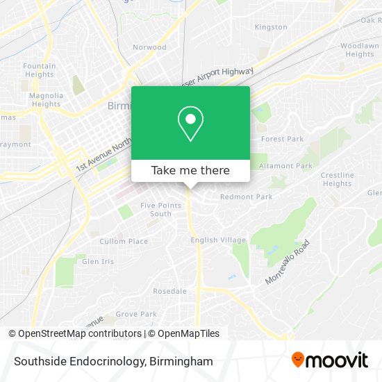 Southside Endocrinology map