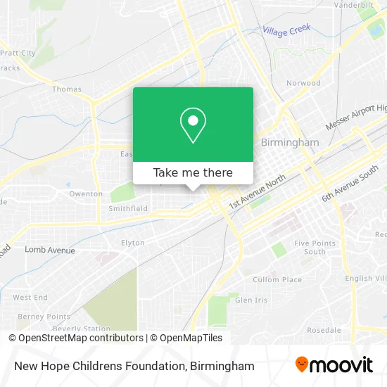 New Hope Childrens Foundation map