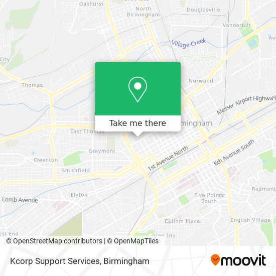 Kcorp Support Services map