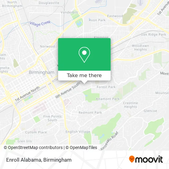 Enroll Alabama map