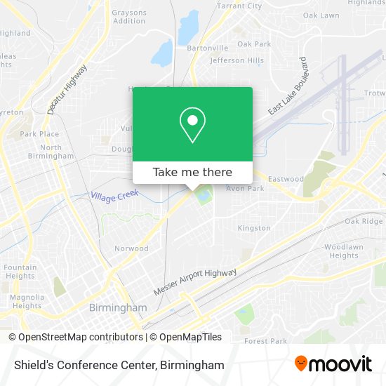 Mapa de Shield's Conference Center