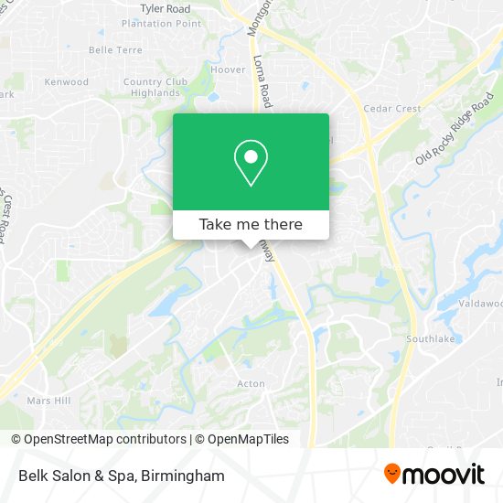 Mapa de Belk Salon & Spa