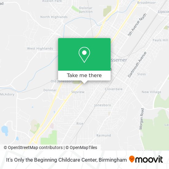 Mapa de It's Only the Beginning Childcare Center