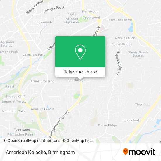 American Kolache map