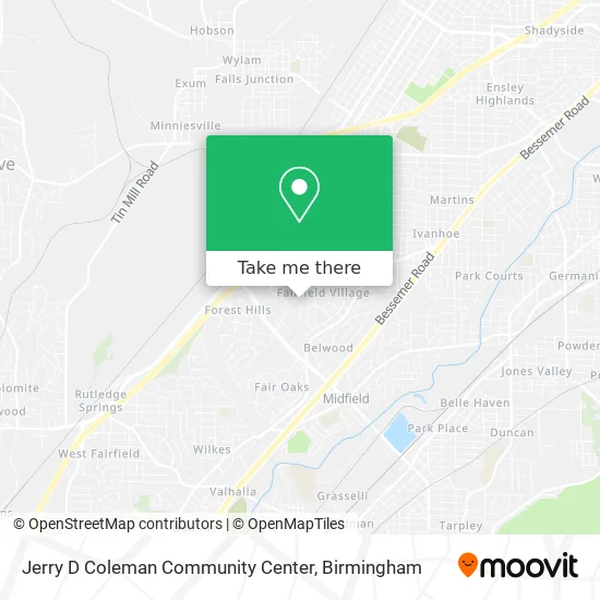 Jerry D Coleman Community Center map