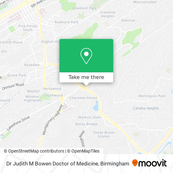 Mapa de Dr Judith M Bowen Doctor of Medicine