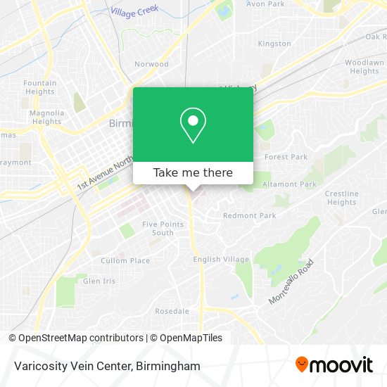 Mapa de Varicosity Vein Center