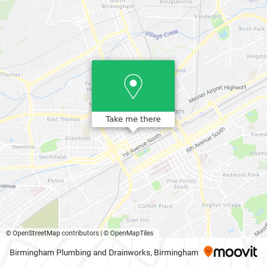 Mapa de Birmingham Plumbing and Drainworks